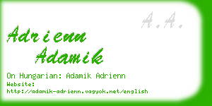 adrienn adamik business card